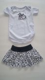 Body Branco / Oncinha com Saia - M