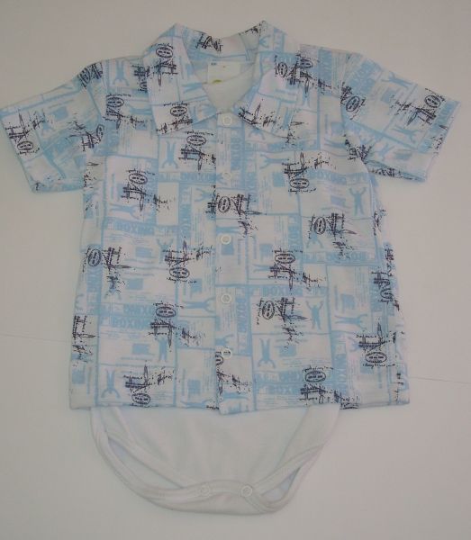 Body Regata com Camisa Manga Curta - EG