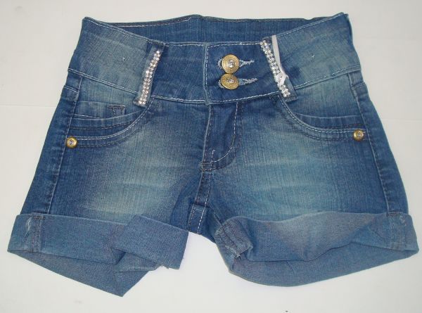Shorts Jeans com Strass - Nº06